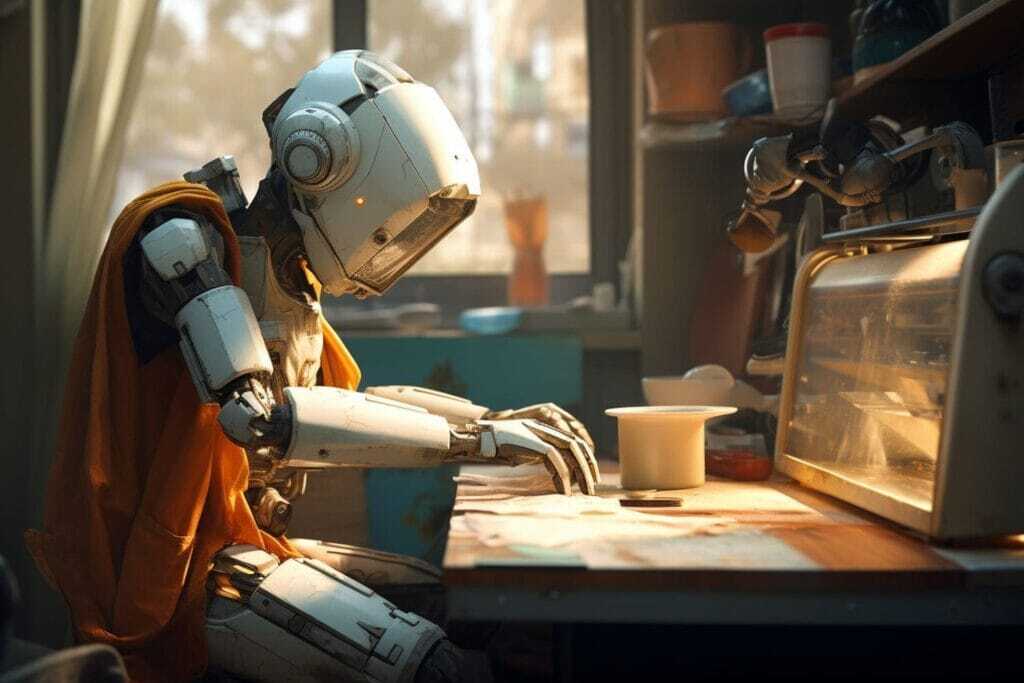 anthropomorphic-robot-performing