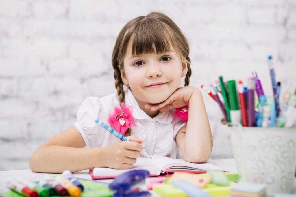charming-schoolgirl-posing-camera
