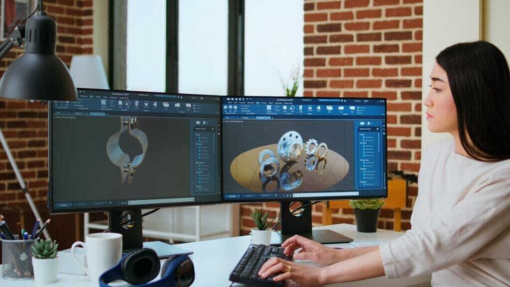 setup dual monitors Windows 11