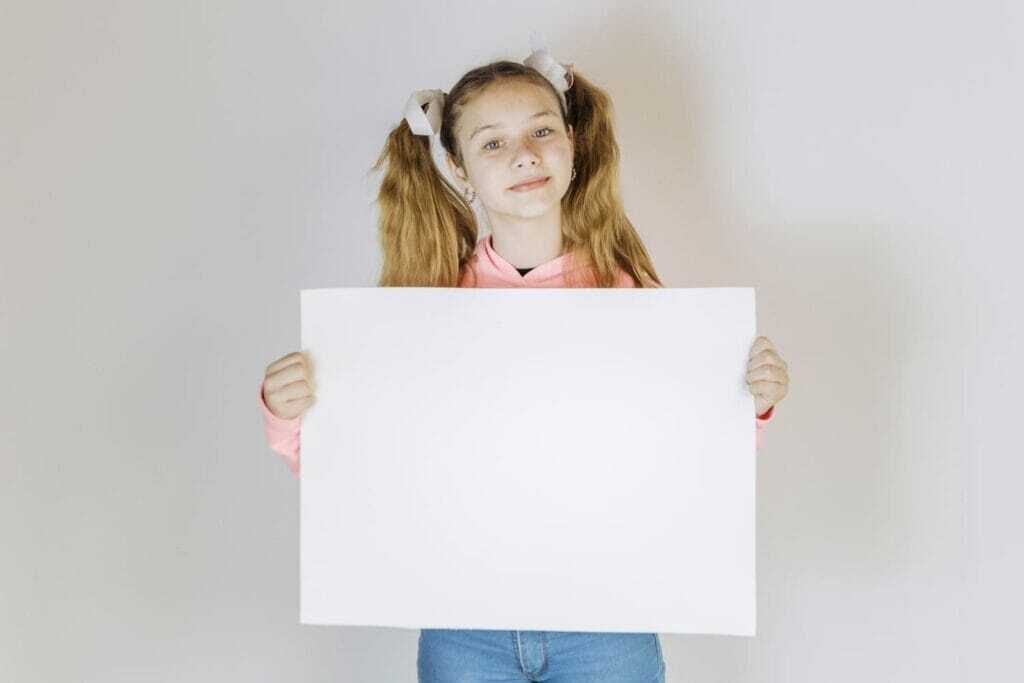 portrait-girl-cardboard-paper