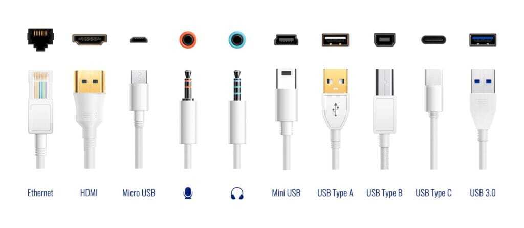 usb-types-port-plug-in-realistic