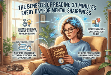 The benefits of reading 30 minutes every day 59 The benefits of reading 30 minutes every day for mental sharpness: The benefits of reading minutes