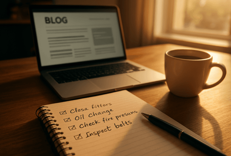 Weekly blog maintenance checklists